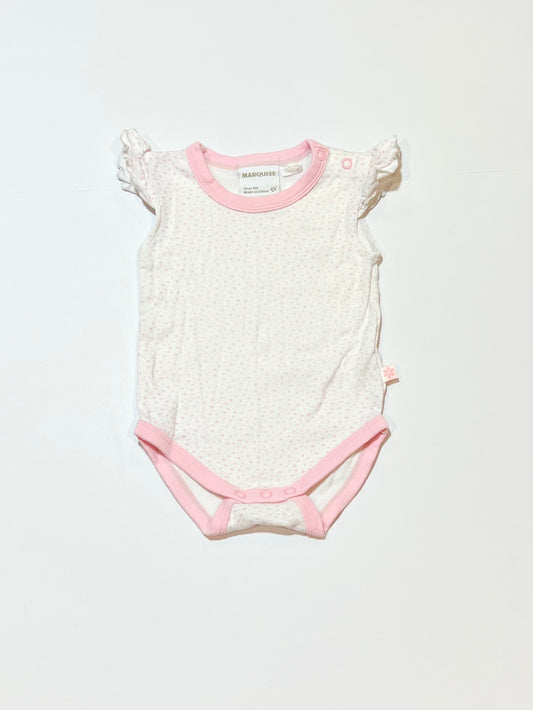 Pink ruffle bodysuit - Size 00