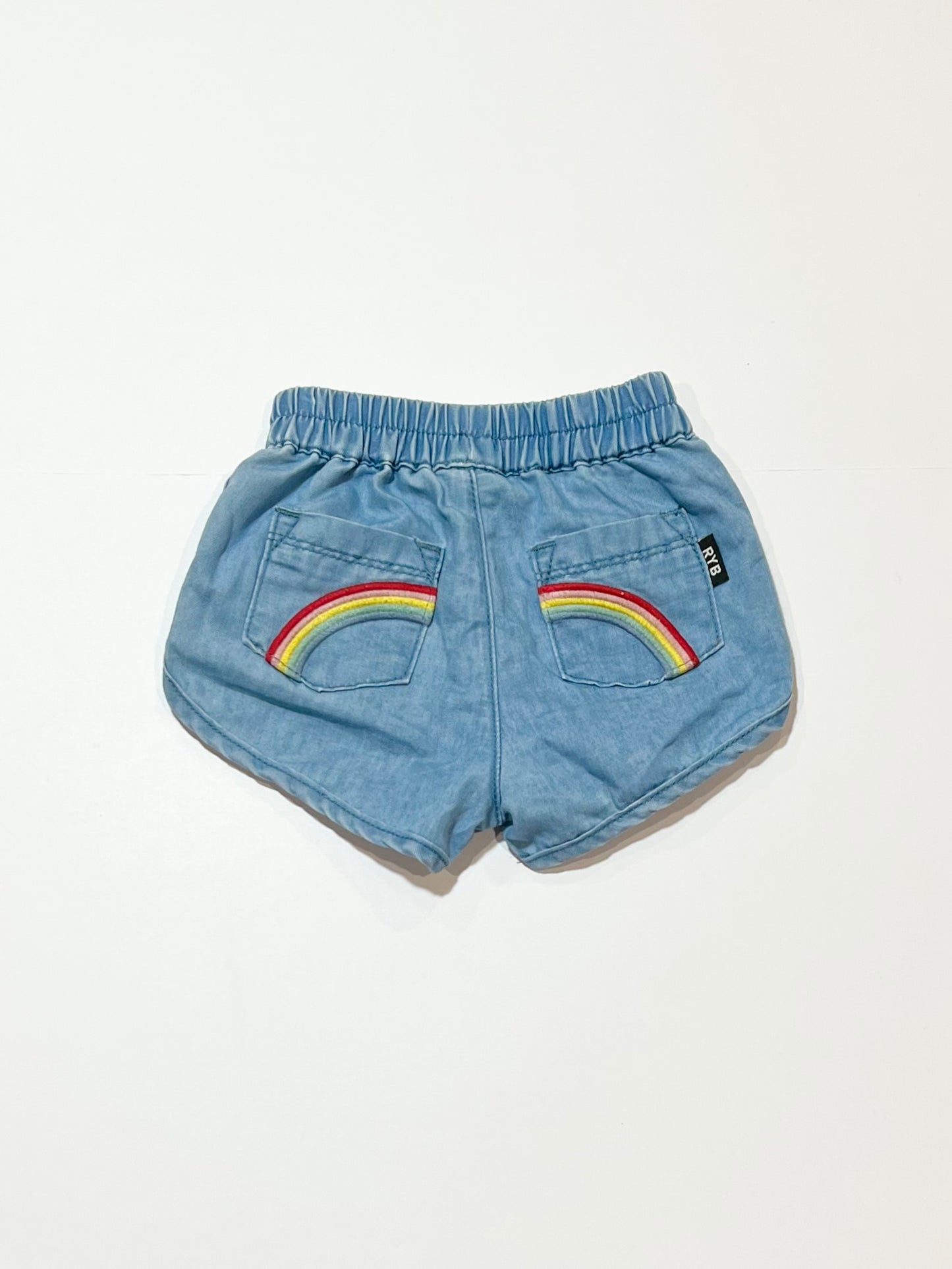 Chambray rainbow shorts - Size 00