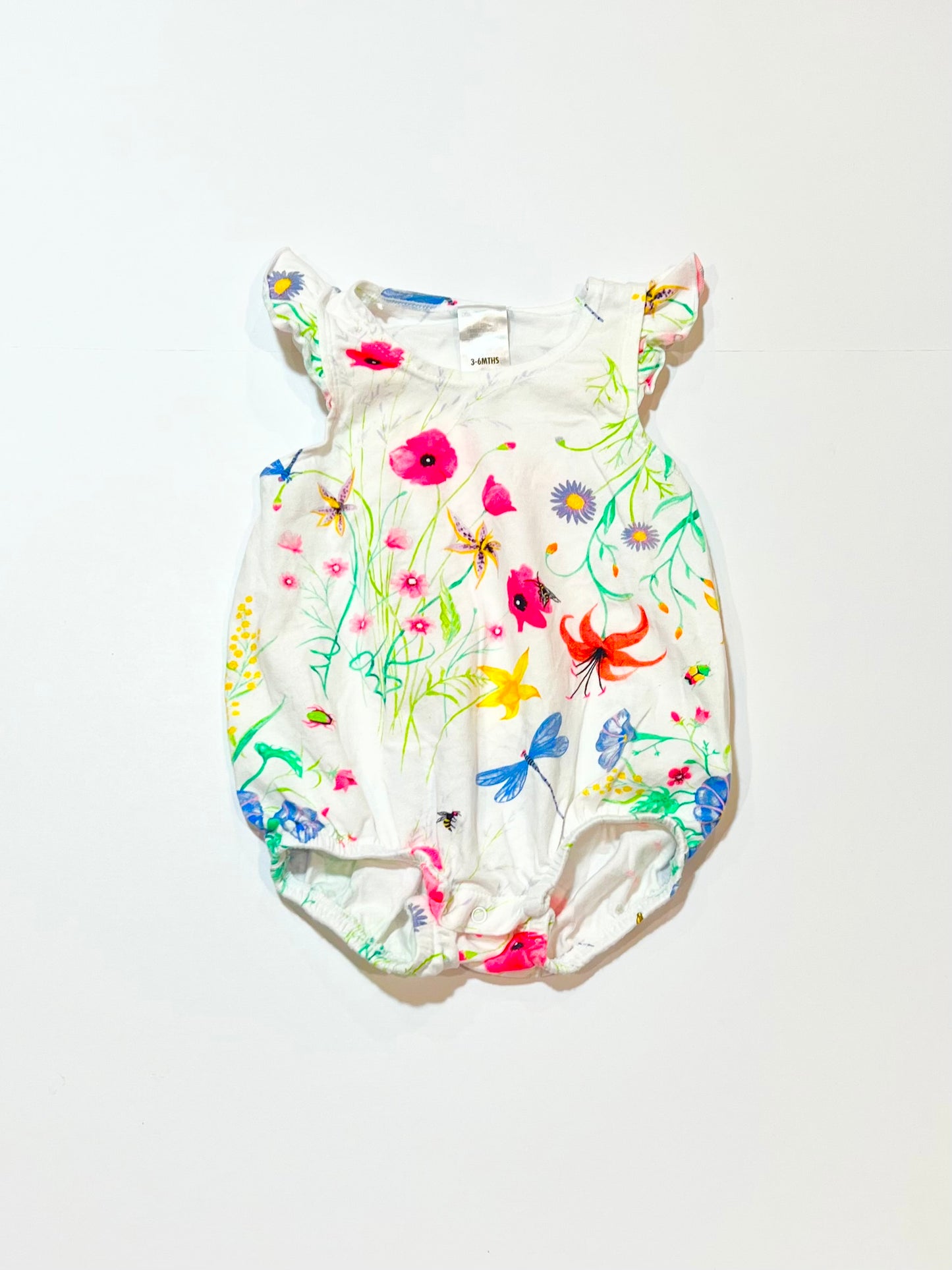 Floral bubble romper - Size 00