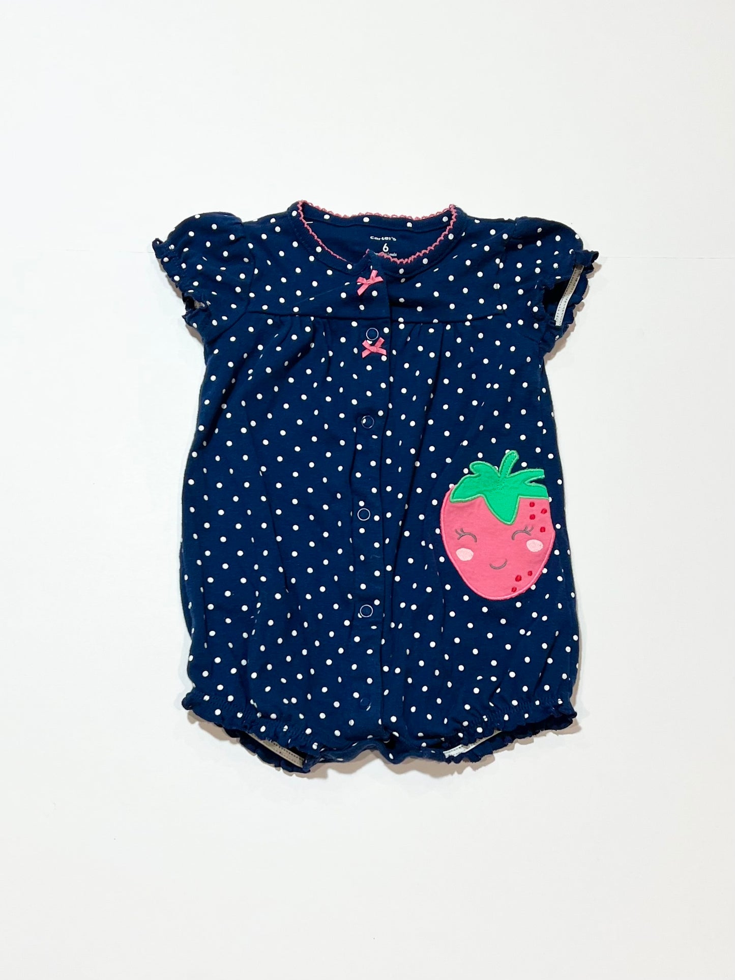 Spotty strawberry romper - Size 00