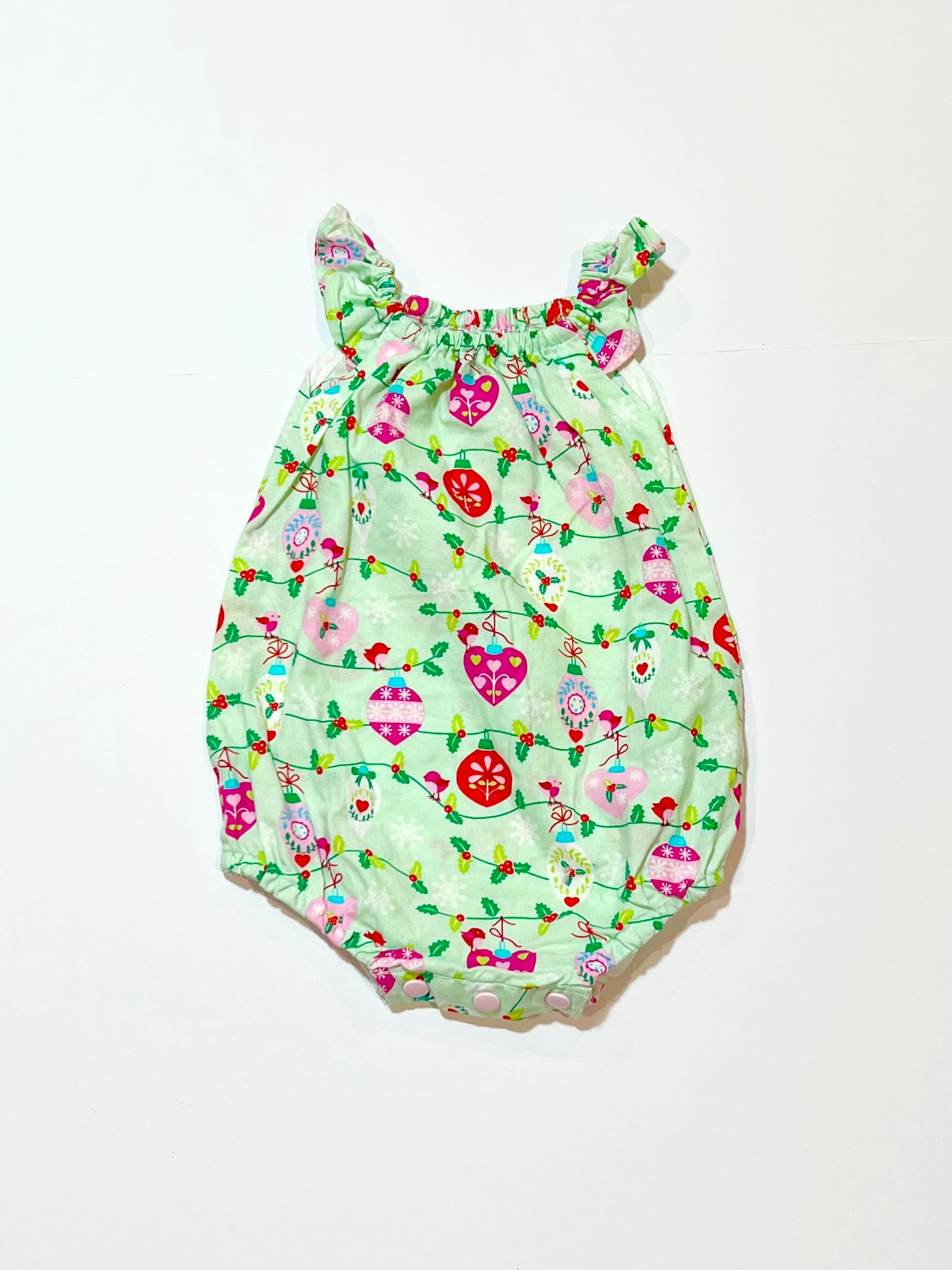 Christmas baubles romper - Size 00