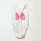 Pink bow romper - Size 00