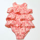Pink ruffle romper - Size 00