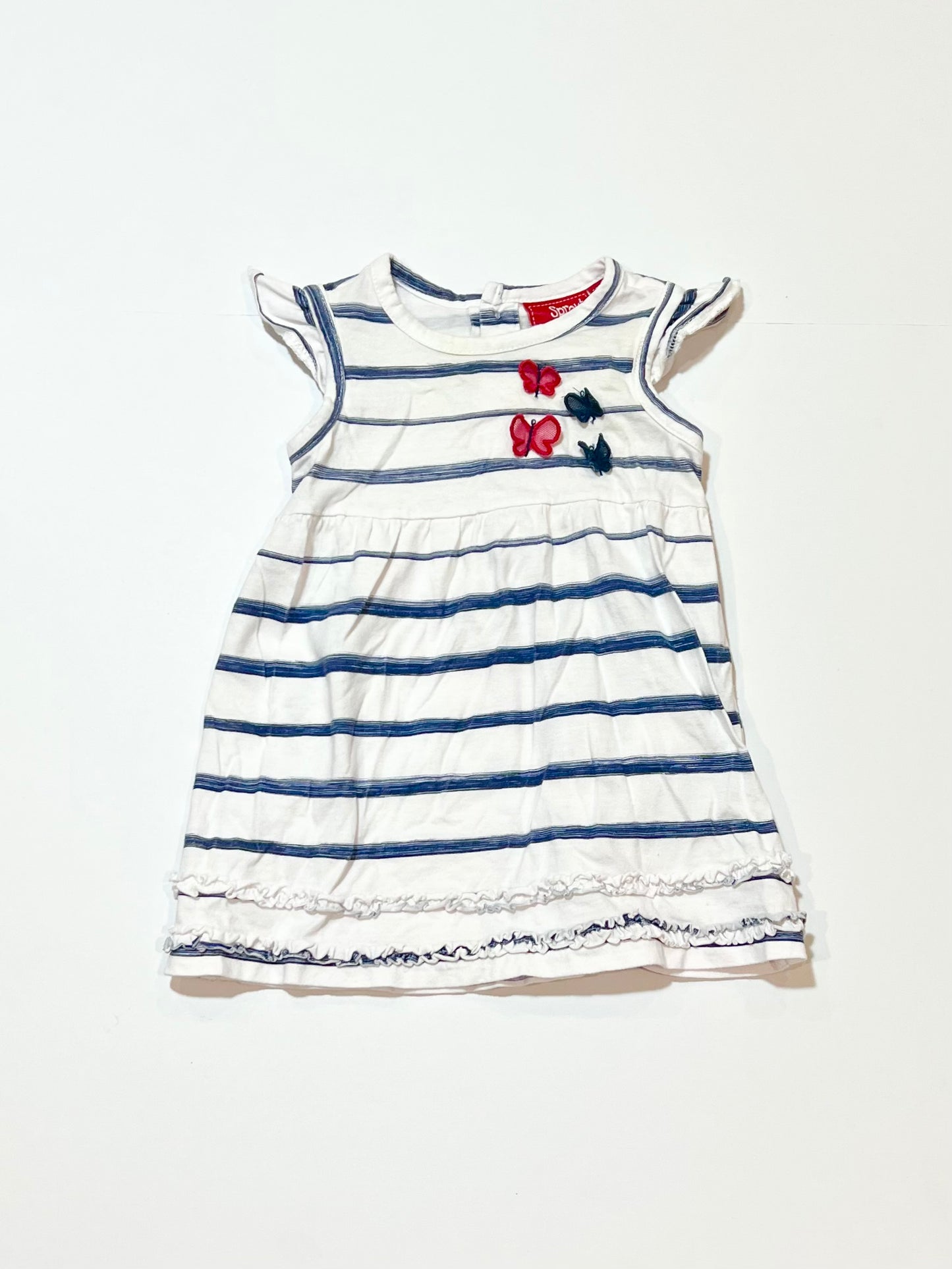 Striped jersey dress - Size 00