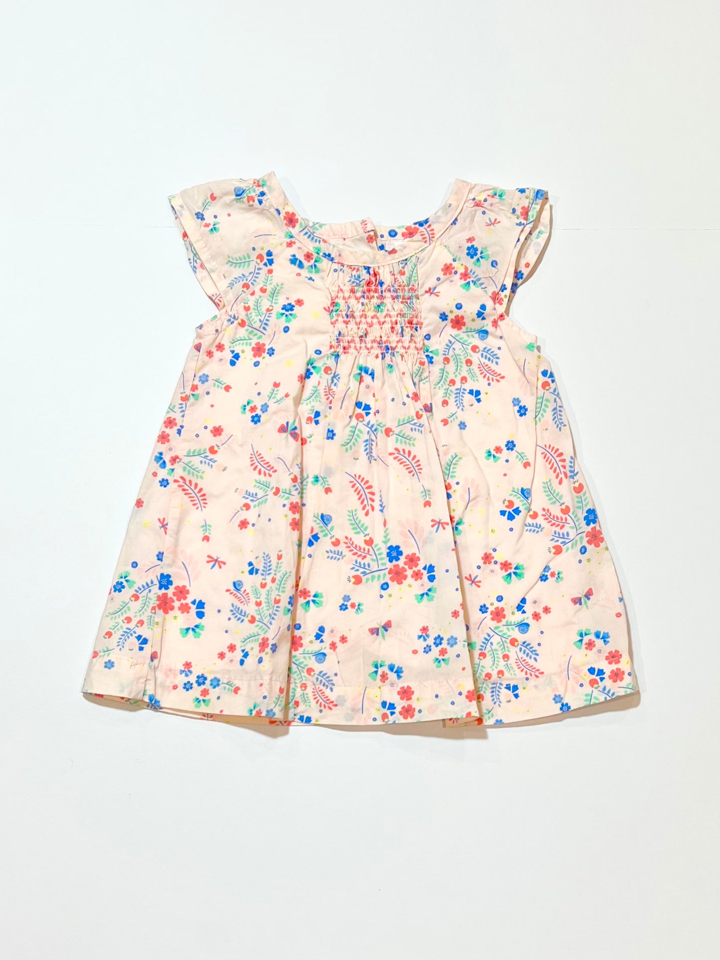 Smocked floral dress - Size 00