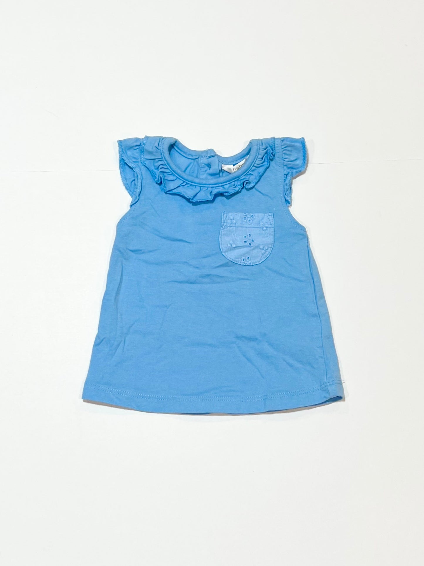 Blue ruffle tank - Size 000