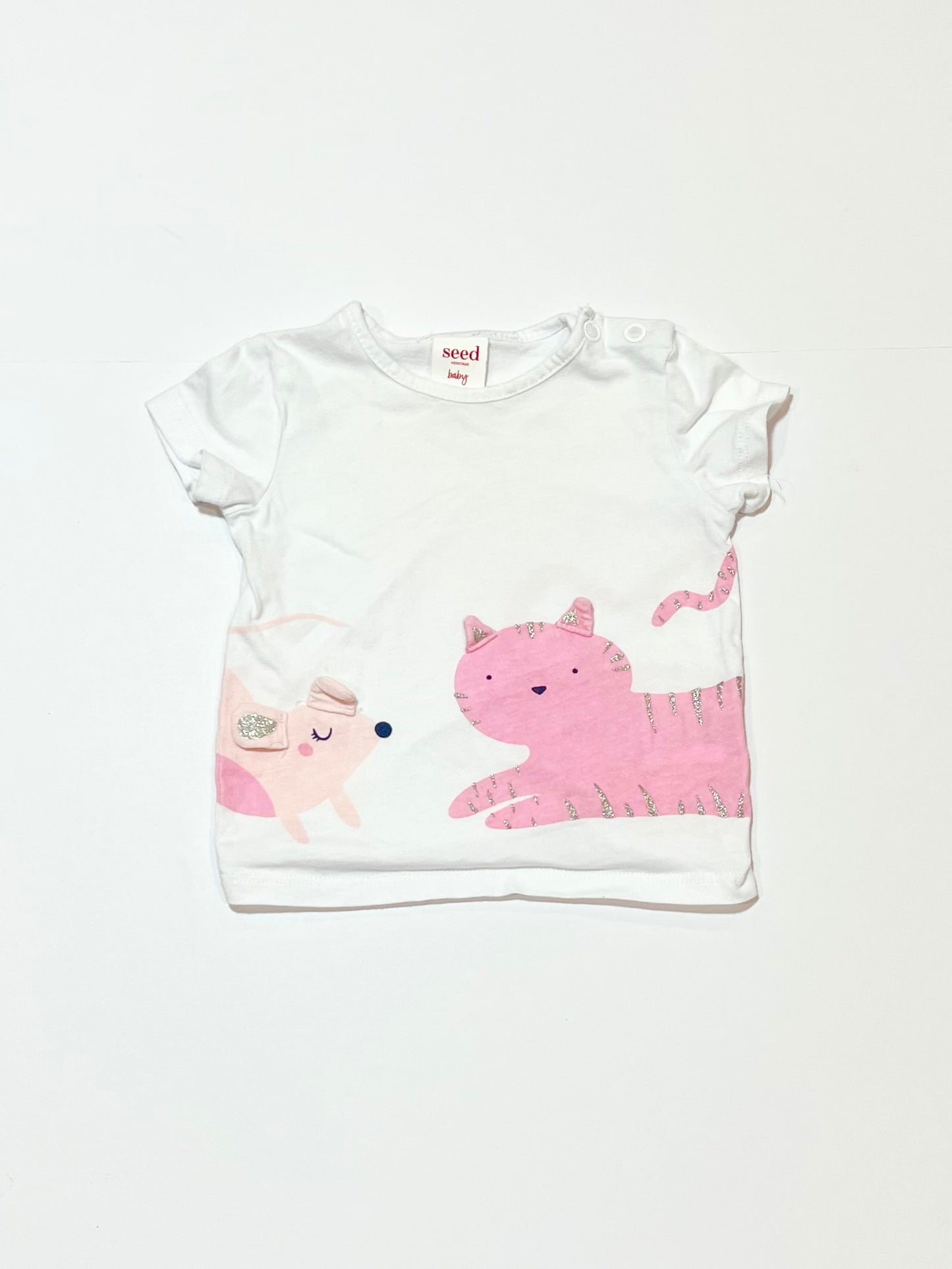 Cat and mouse tee - Size 000