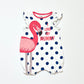 Spotty flamingo romper - Size 000