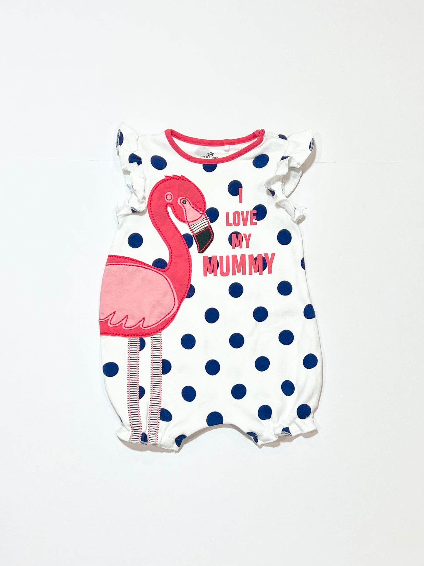 Spotty flamingo romper - Size 000