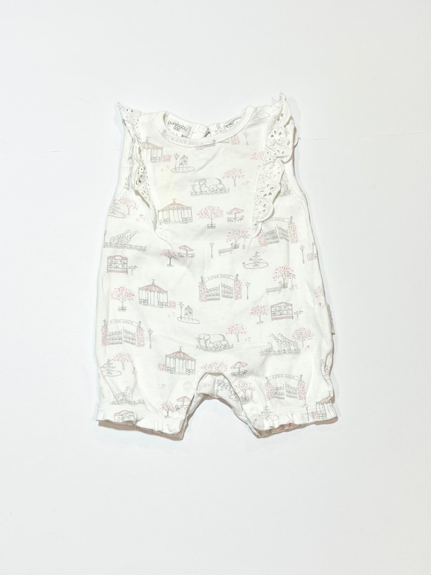 Zoo animals romper - Size 000