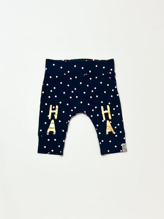 Navy spot leggings - Size 0000