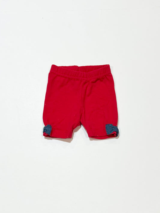 Red bow shorts - Size 0000