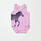 Pink zebra bodysuit - Size 0000