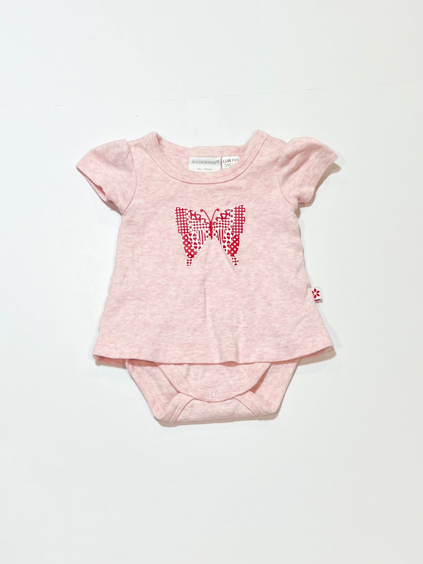 Pink butterfly bodysuit - Size 0000