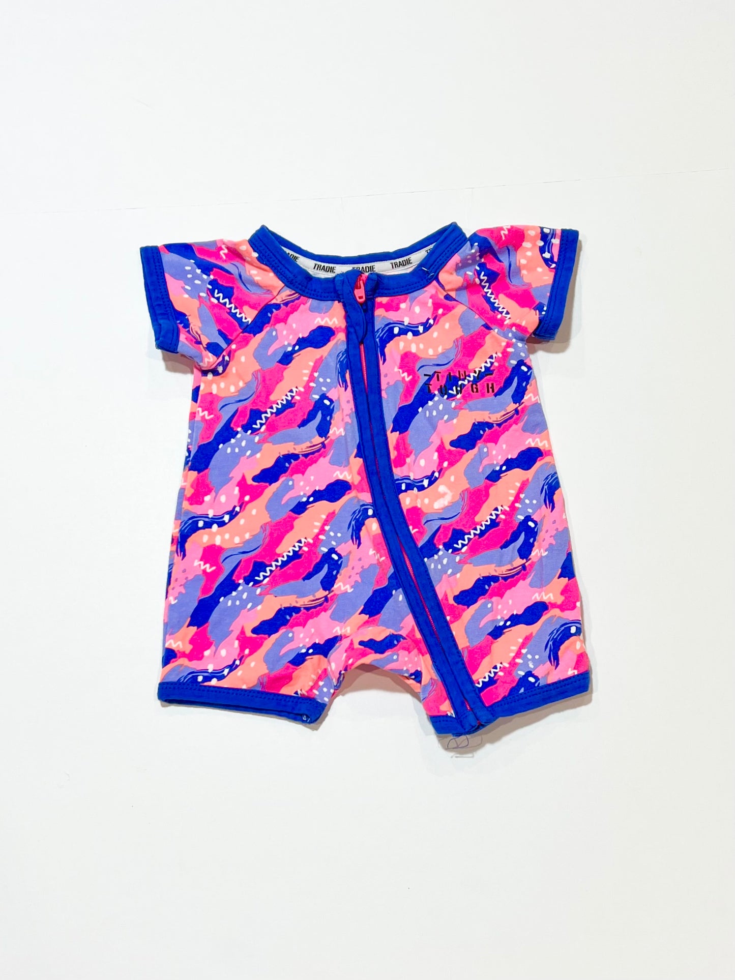 Colourful zip romper - Size 0000