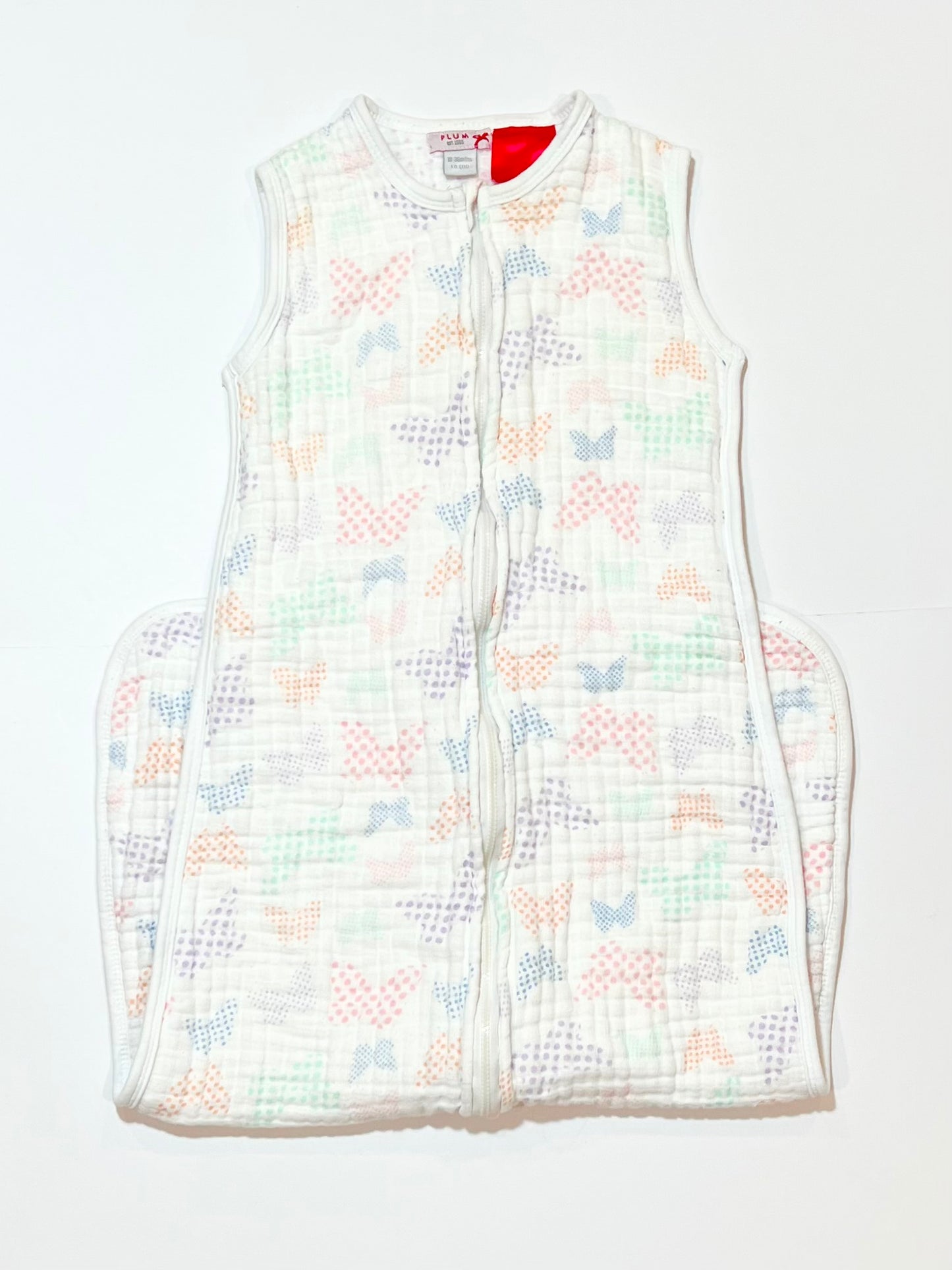 1.0 tog muslin sleeping bag - Size 18-36 months
