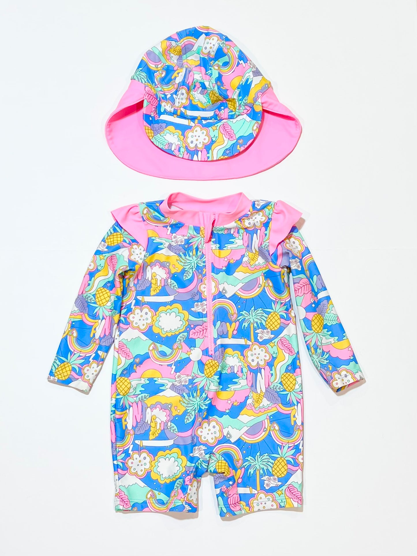 Funtastic swim suit and hat - Size 0