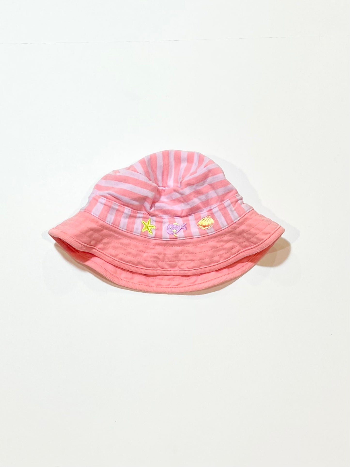 Striped jersey sun hat - Size 0-6 months