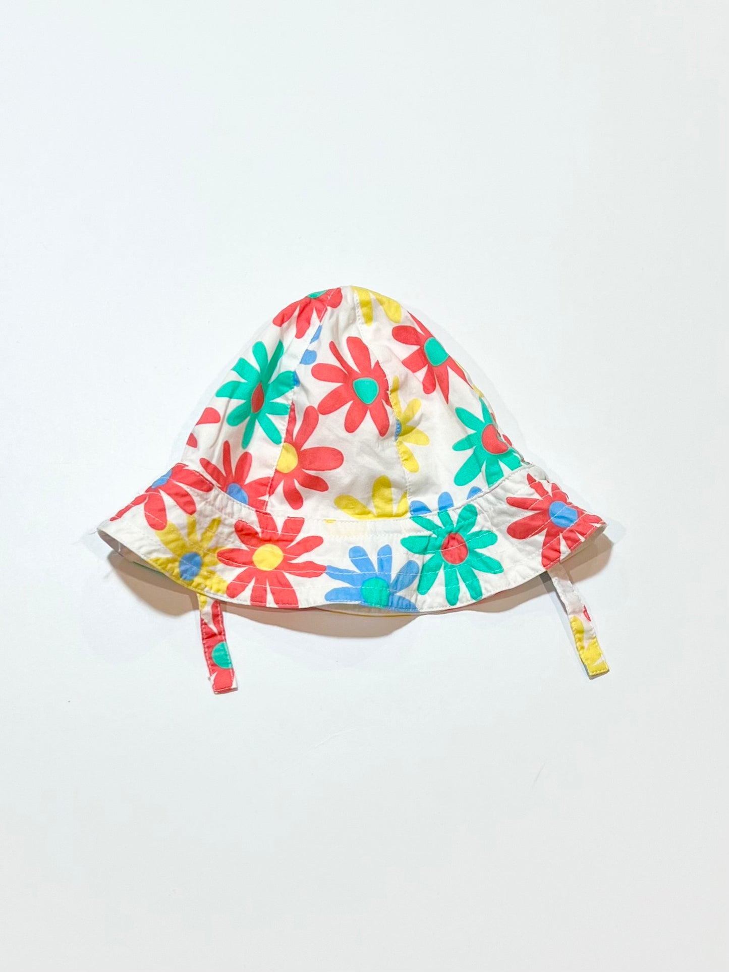 Floral sun hat - Size 6-12 months