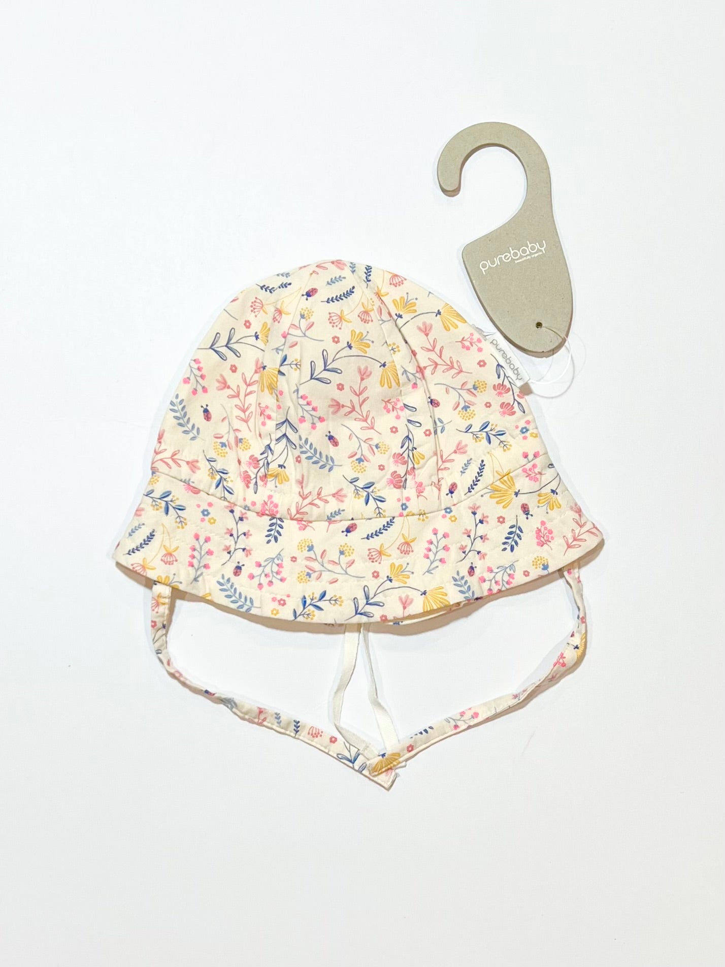Floral sun hat brand new - Size 3-12 months