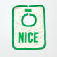 Naughty & Nice bib set - One size
