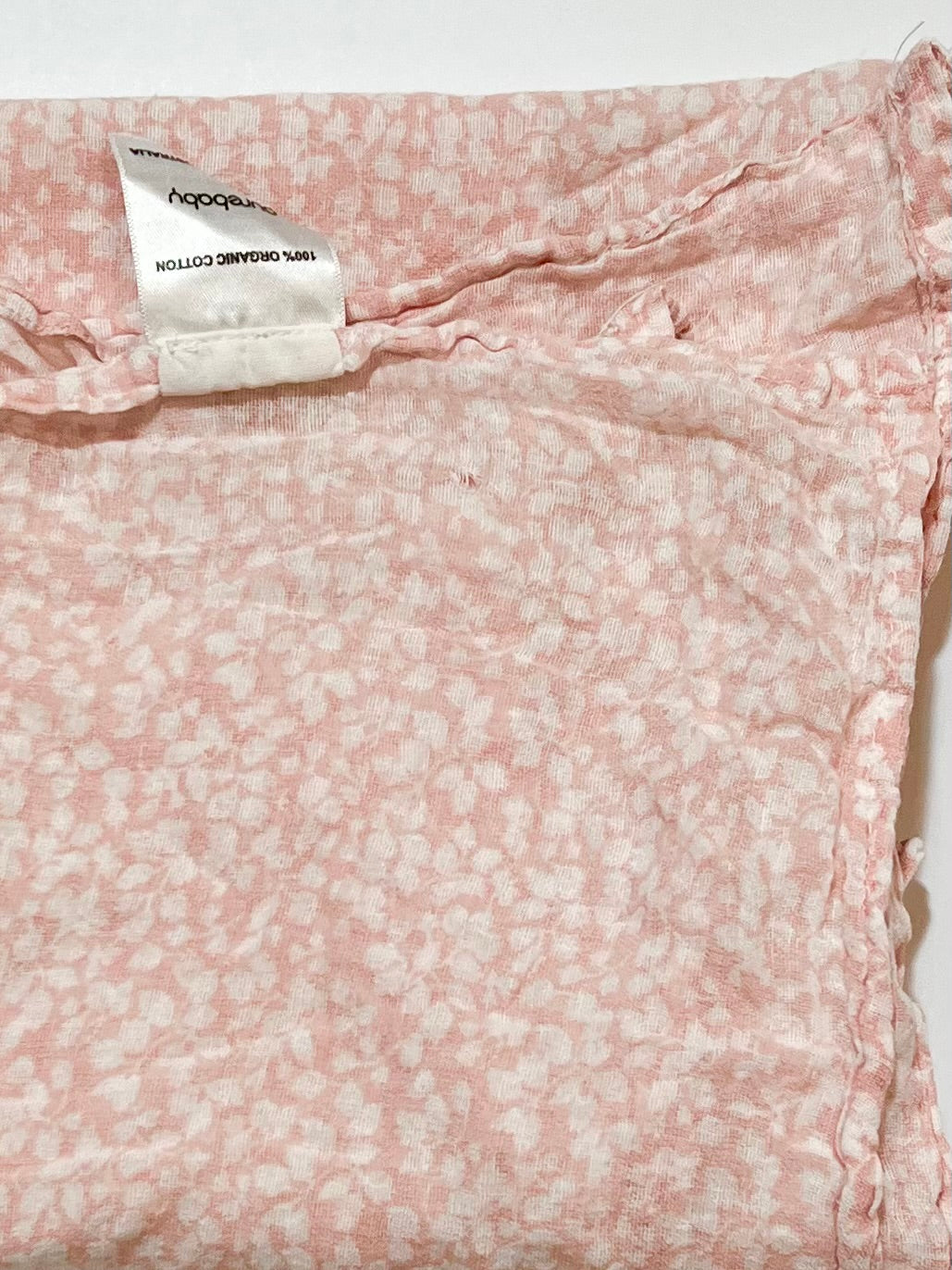 Pink cotton muslin wrap