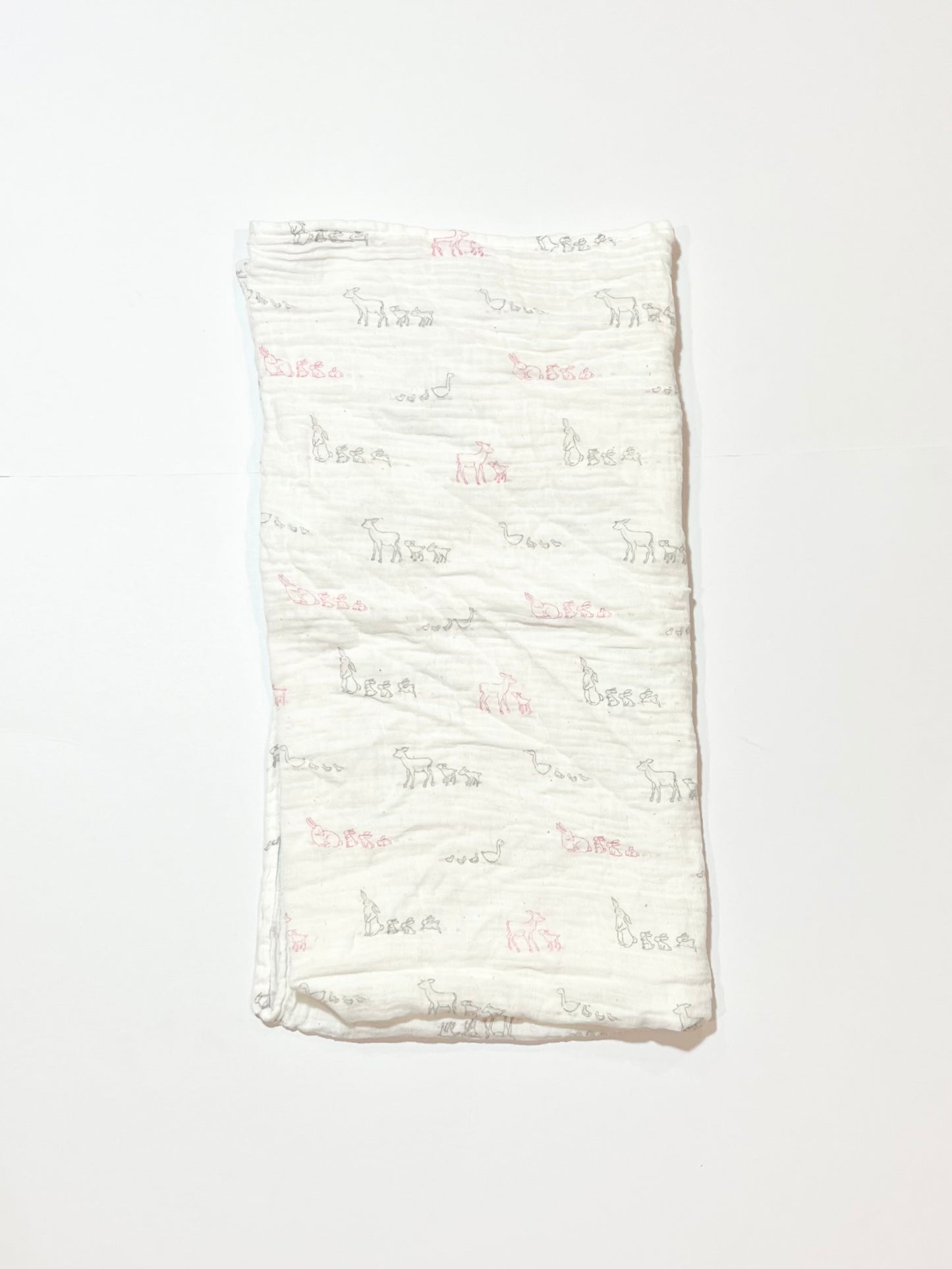 Animals cotton muslin wrap