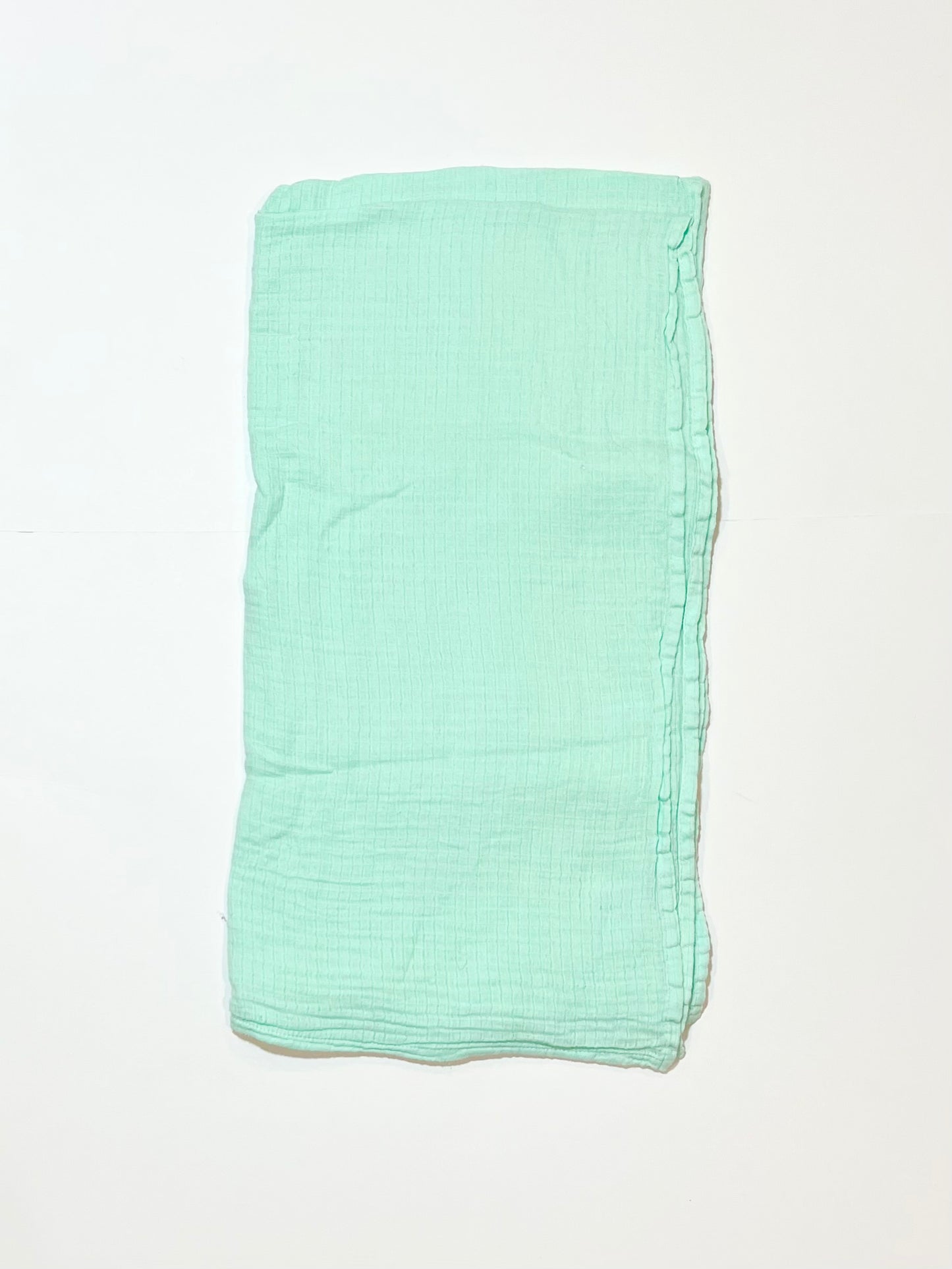 Green cotton muslin wrap