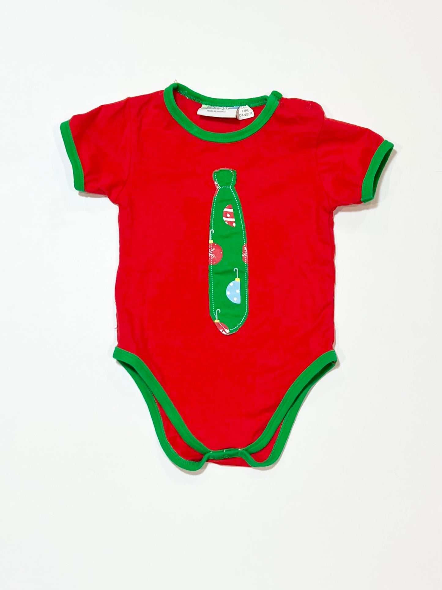 Christmas tie bodysuit - Size 1