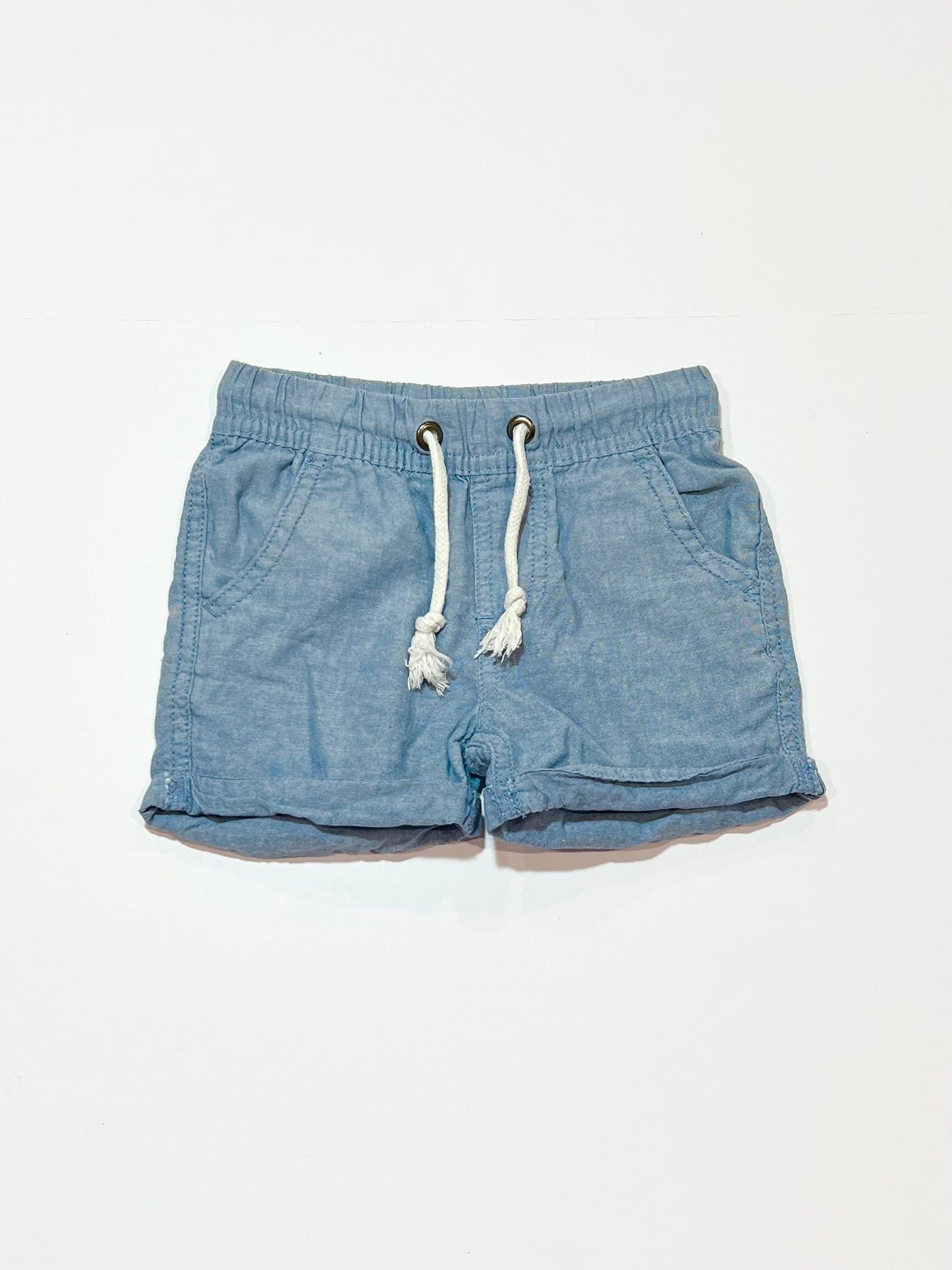 Blue woven shorts - Size 2