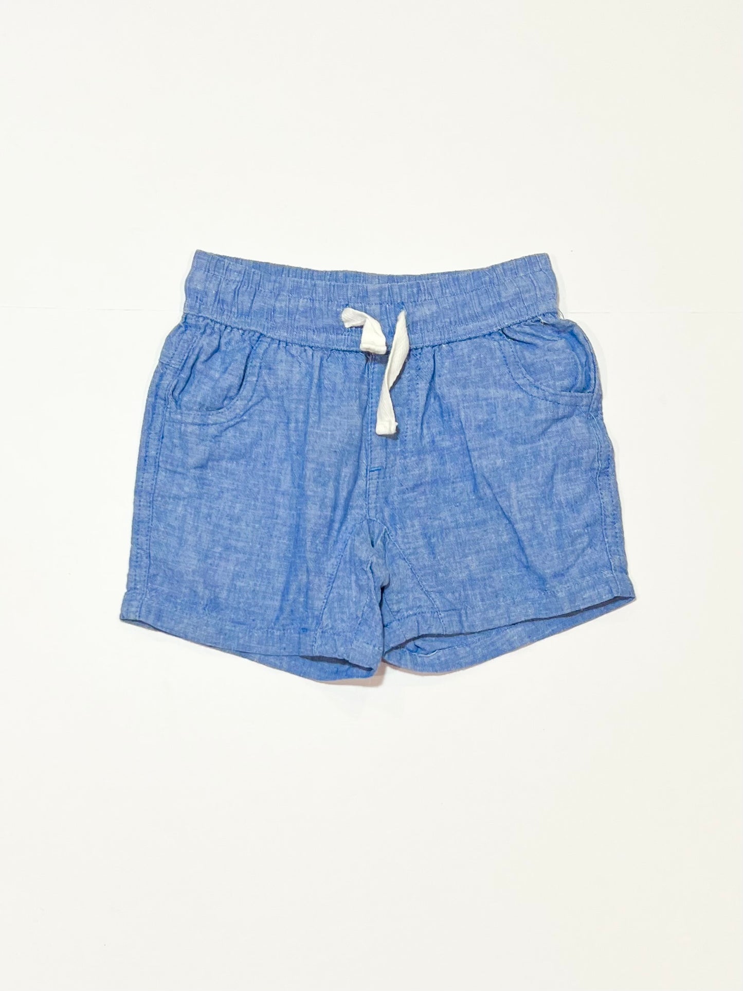 Blue woven shorts - Size 2