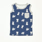 Puppy dog ribbed tank - Size 2