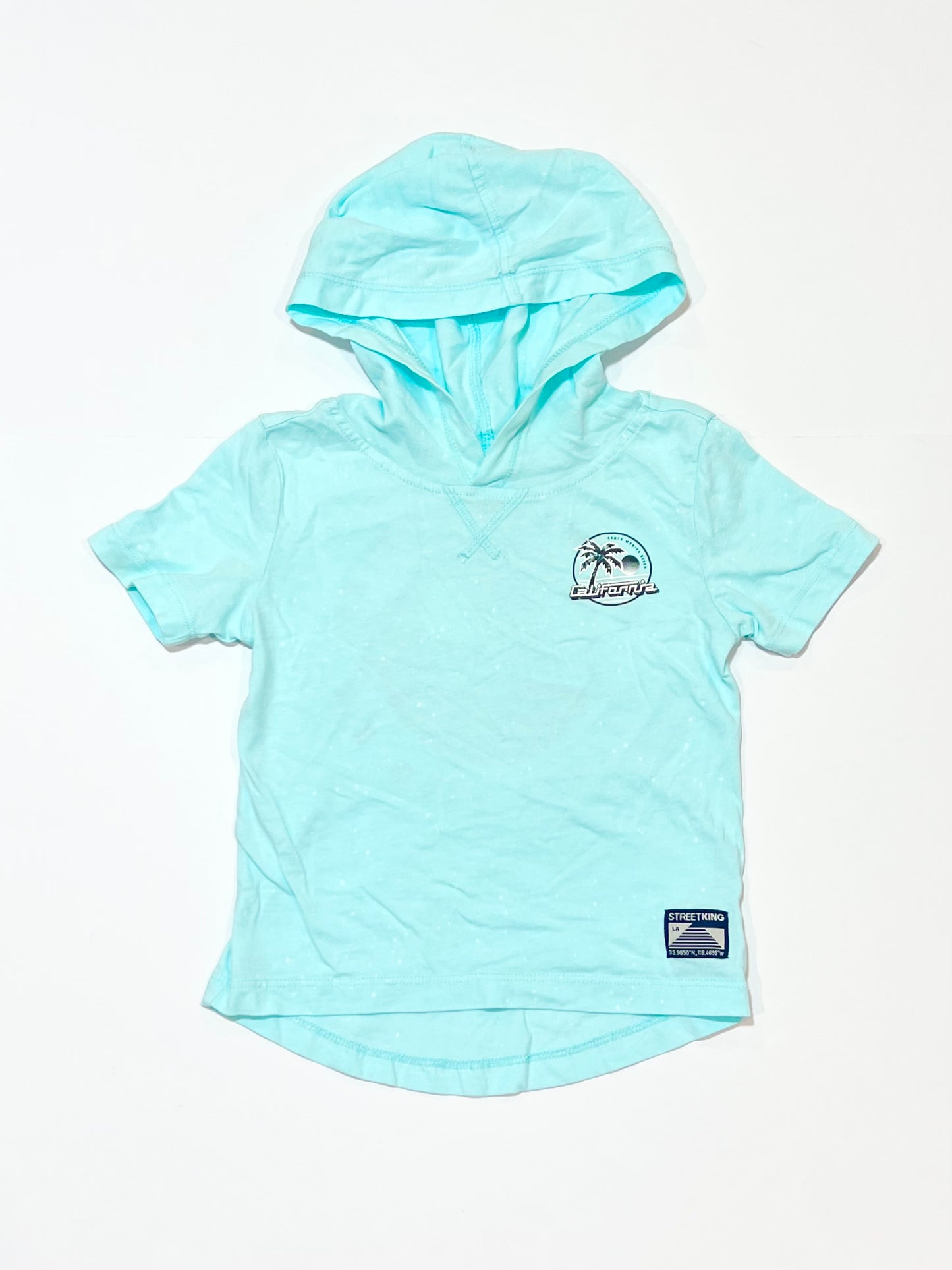 Blue hooded tee - Size 2