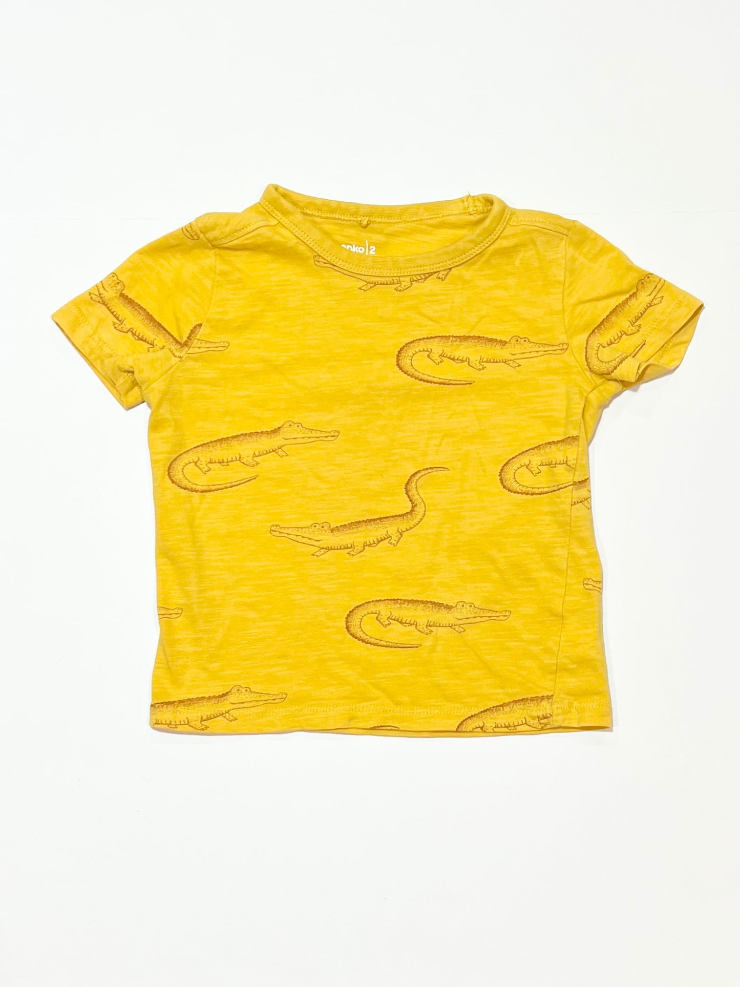 Yellow crocs tee - Size 2