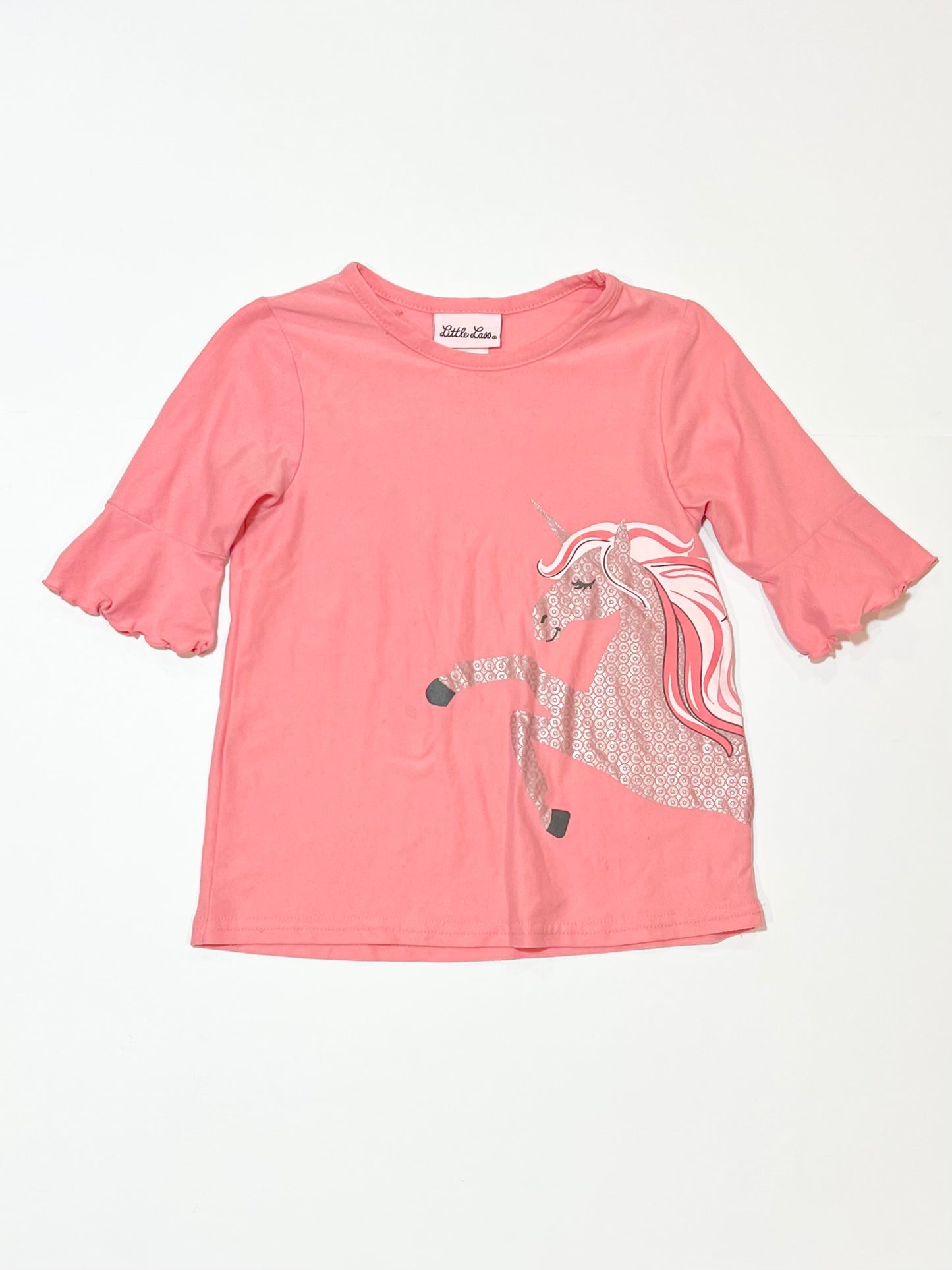 Pink unicorn top - Size 3
