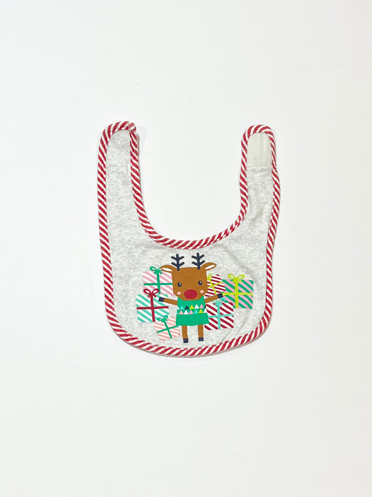 Christmas reindeer bib - One size