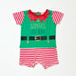 Santa's little helper romper - Size 0