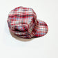 Red tartan cap - Size large