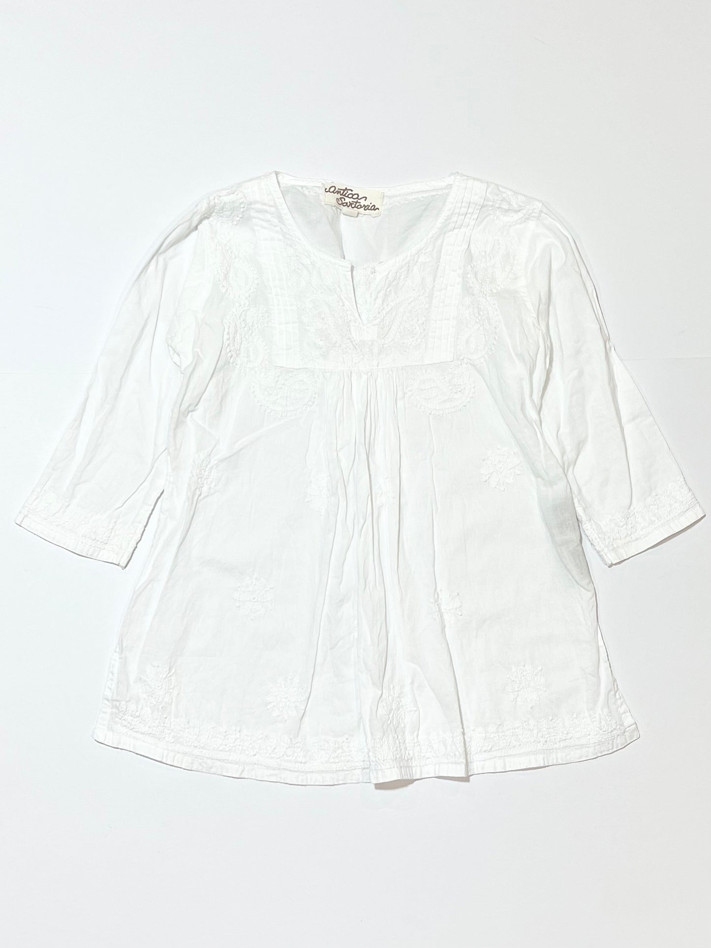 Embroidered cotton top - Size 4-5