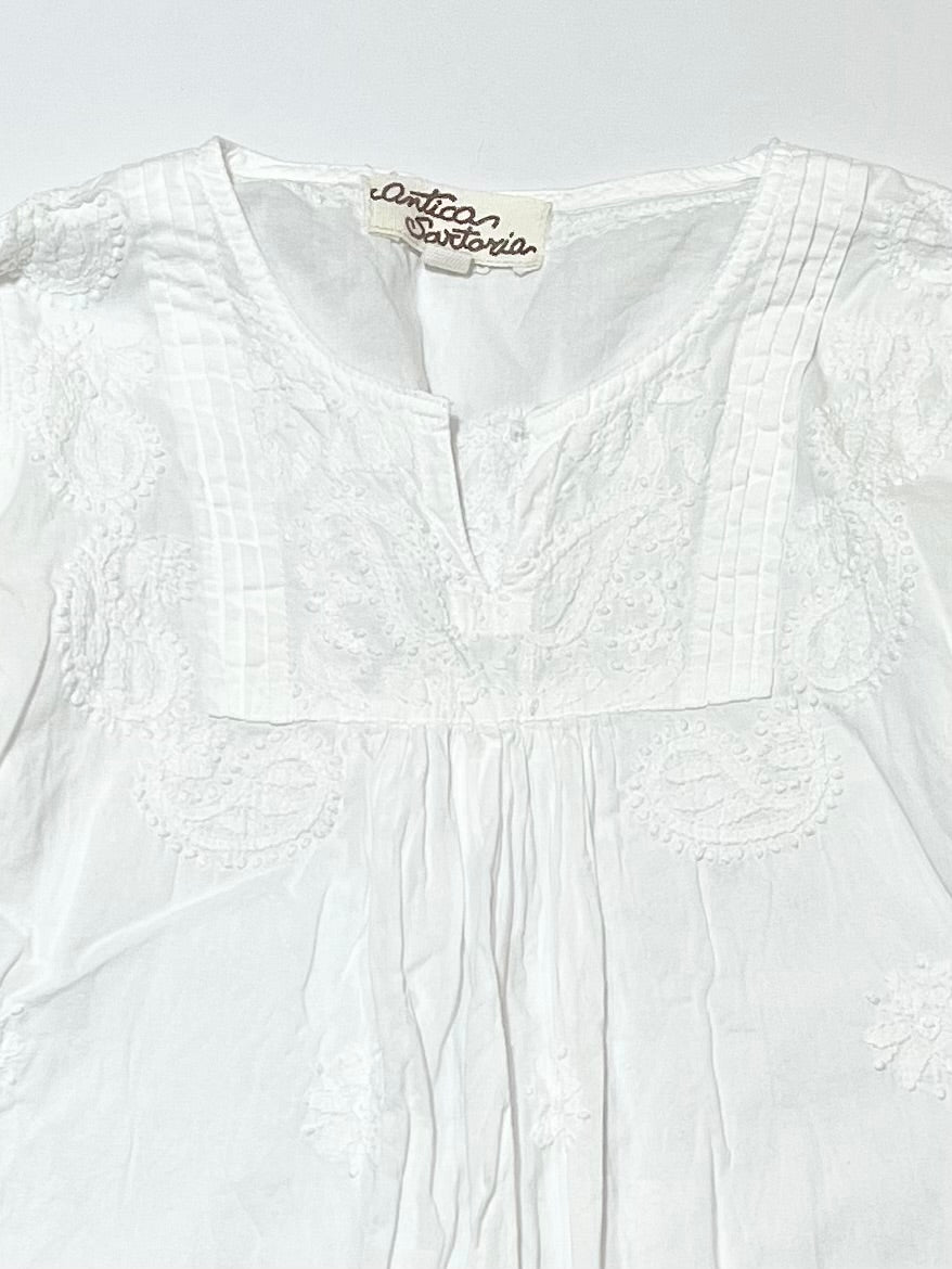 Embroidered cotton top - Size 4-5