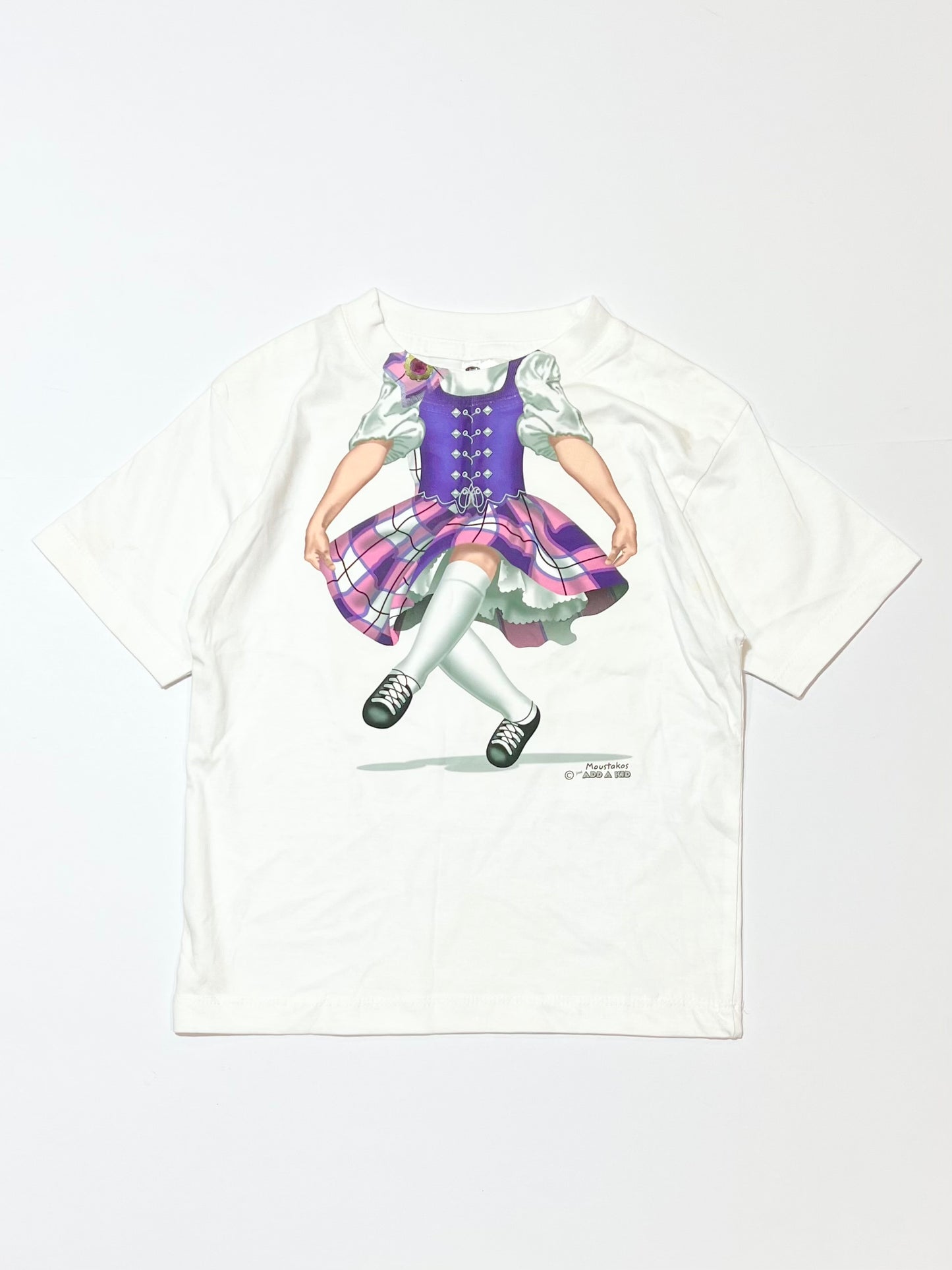 White dancer tee - Size 4