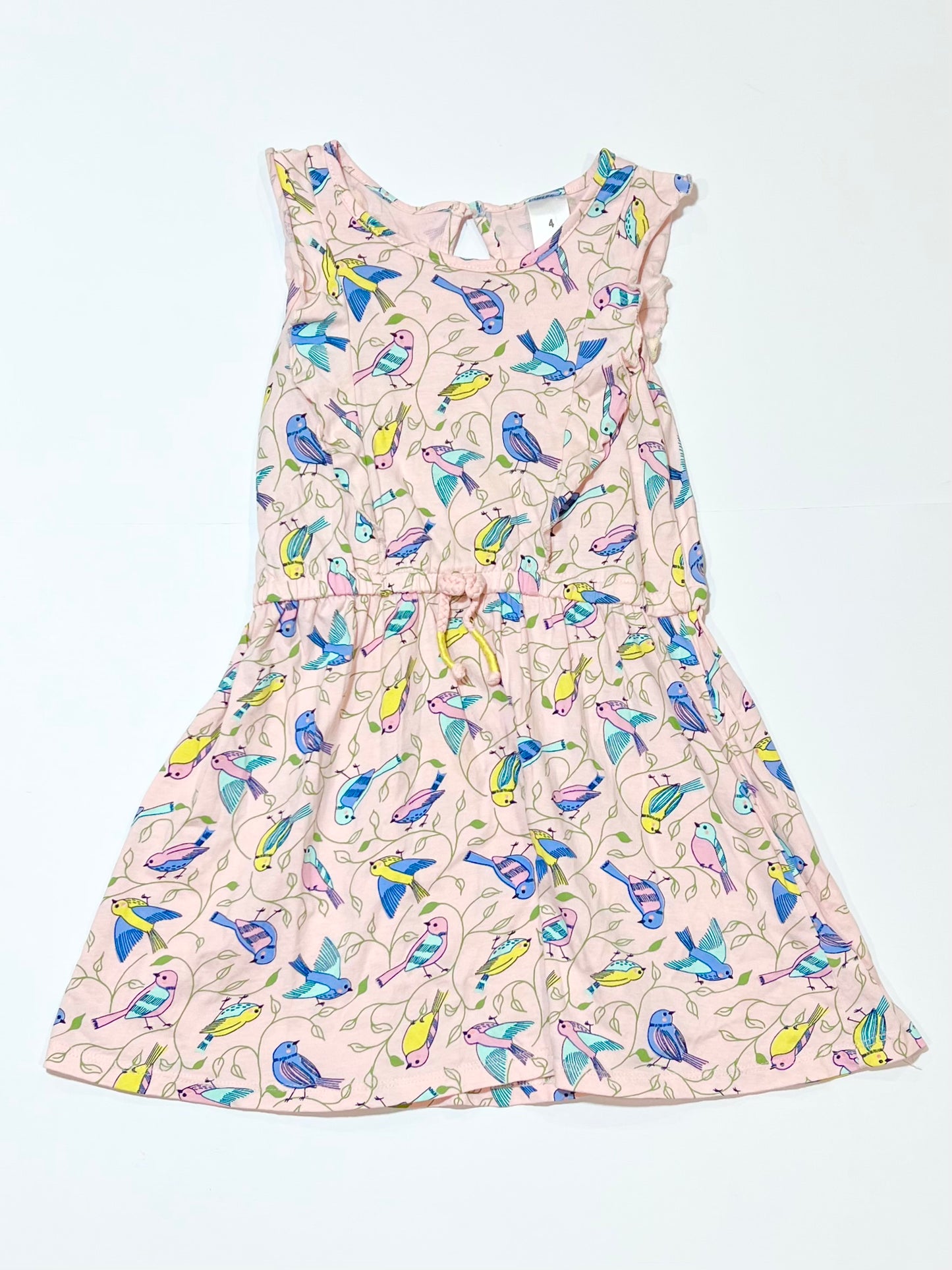 Birds jersey dress - Size 4