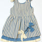 Striped bows dress - Size 4