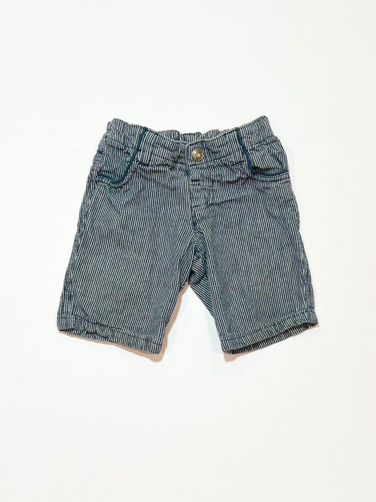 Striped denim shorts - Size 1