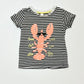 Striped lobster tee - Size 1