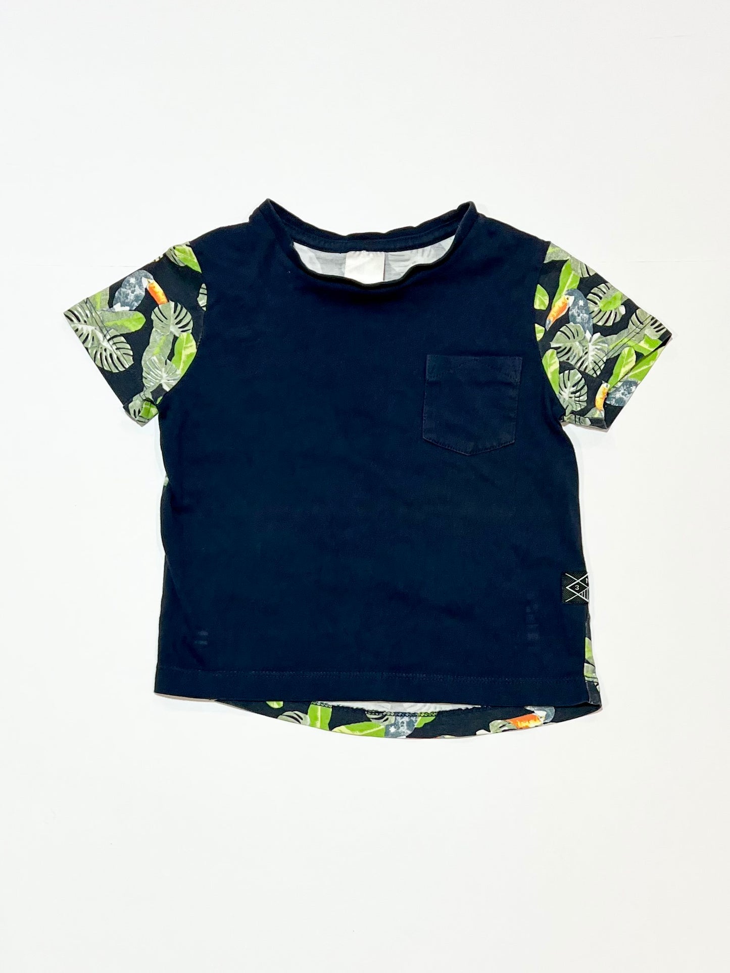 Navy toucan tee - Size 1