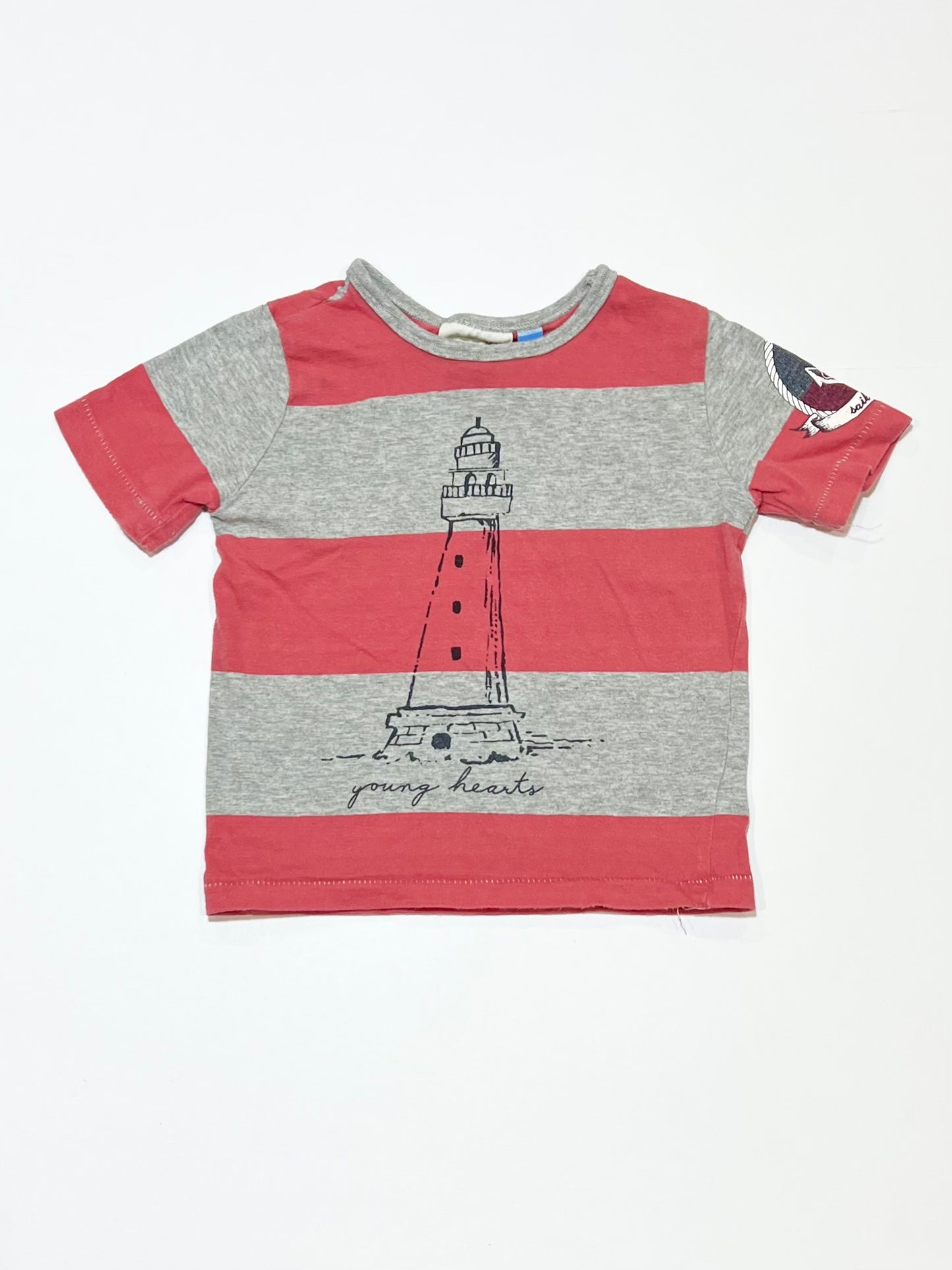 Striped lighthouse tee - Size 1