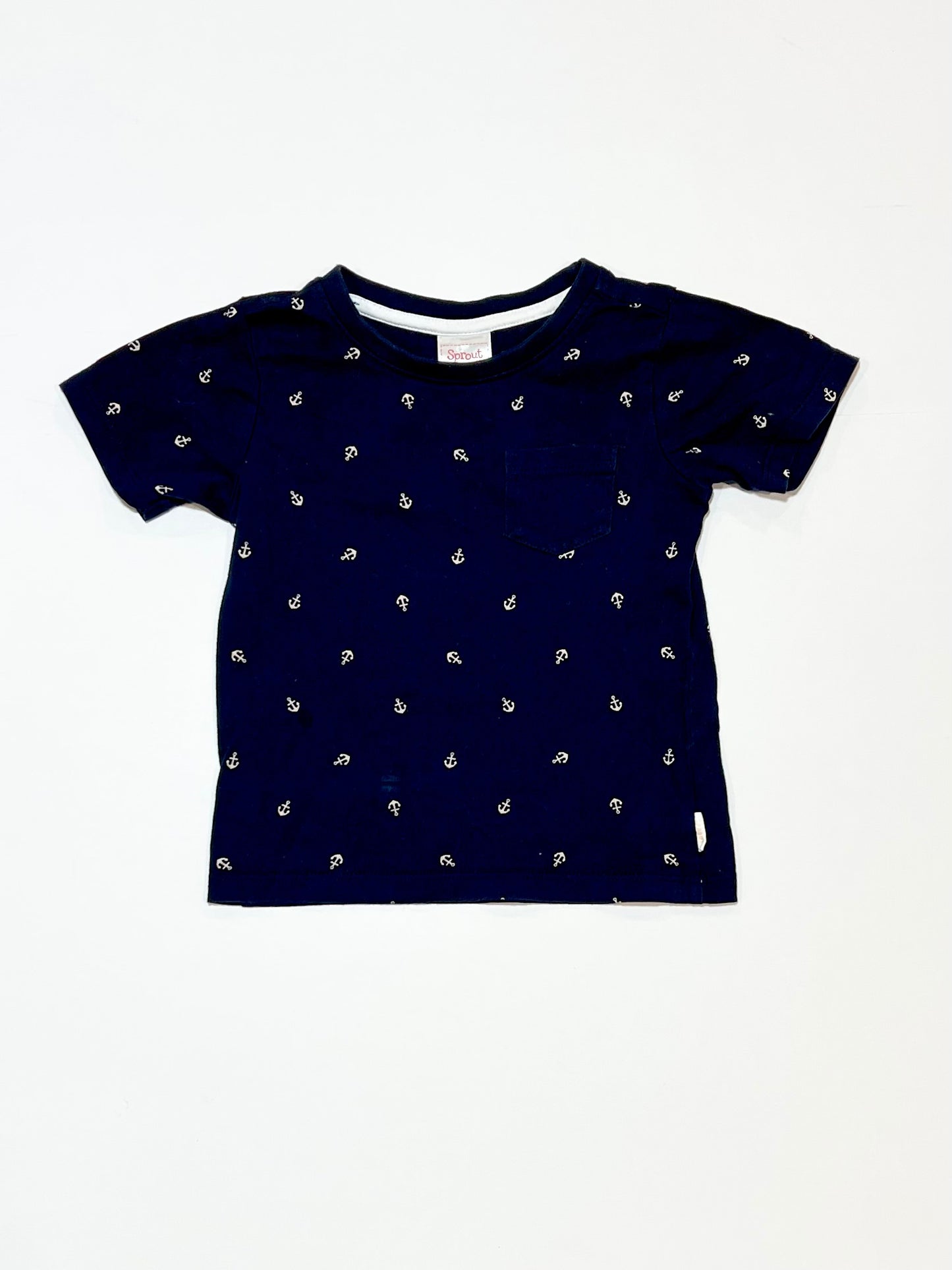 Navy anchors tee - Size 1