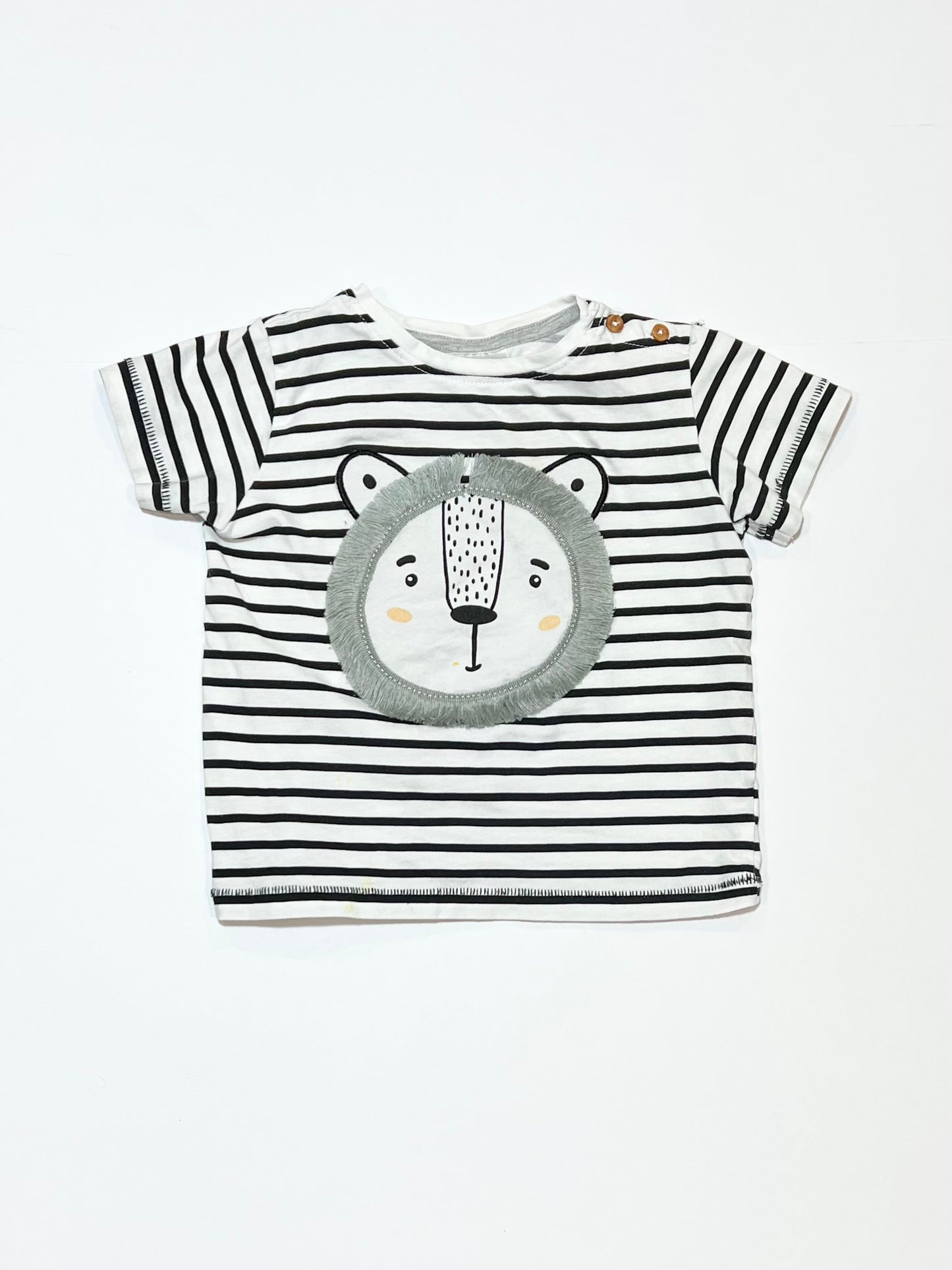 Striped lion tee - Size 1