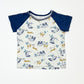Panda and monkey tee - Size 1